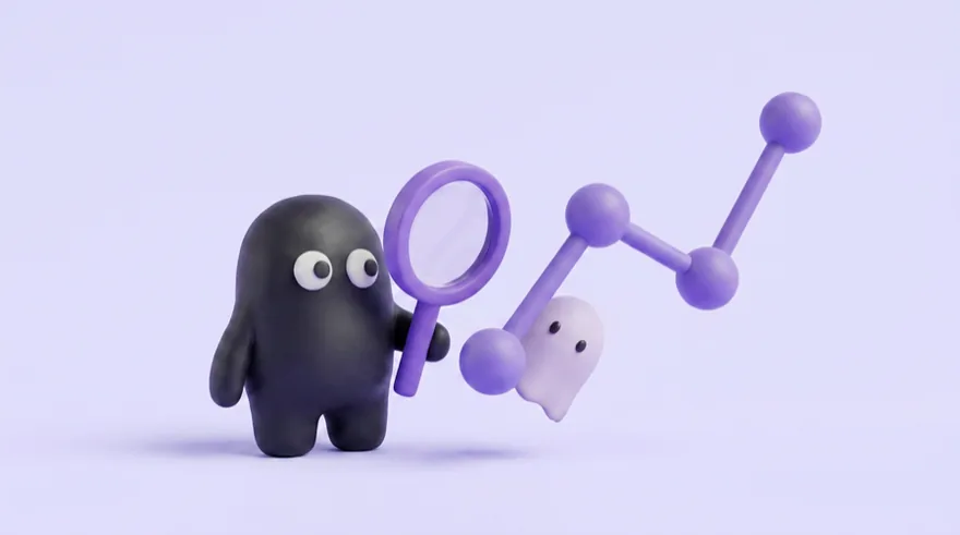 La mascotte Velo inspecte un graphique à la loupe
